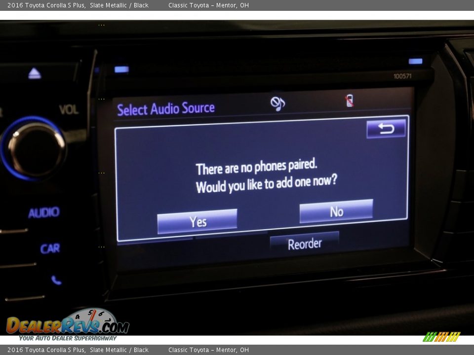 2016 Toyota Corolla S Plus Slate Metallic / Black Photo #9