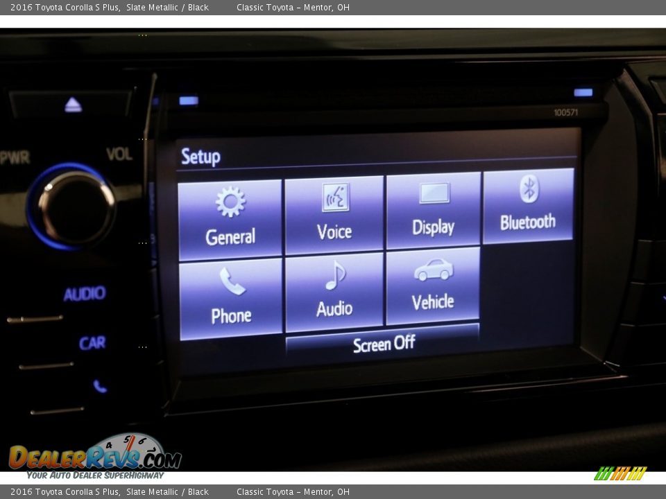 2016 Toyota Corolla S Plus Slate Metallic / Black Photo #10