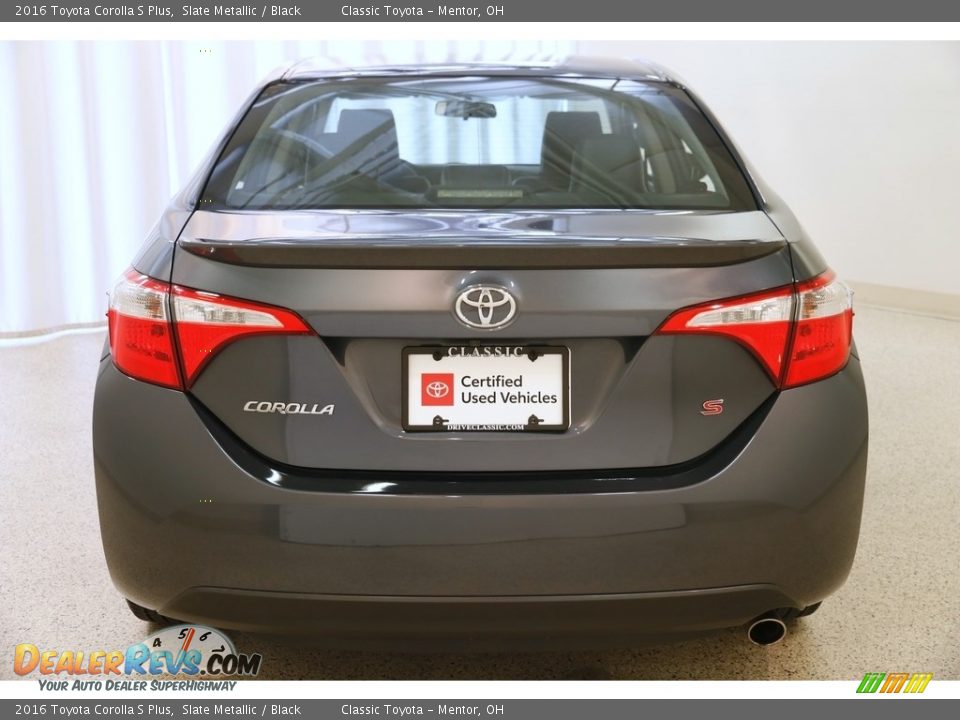 2016 Toyota Corolla S Plus Slate Metallic / Black Photo #15