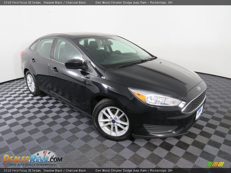 2018 Ford Focus SE Sedan Shadow Black / Charcoal Black Photo #3