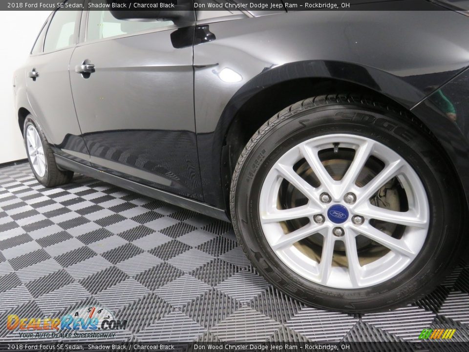 2018 Ford Focus SE Sedan Shadow Black / Charcoal Black Photo #4