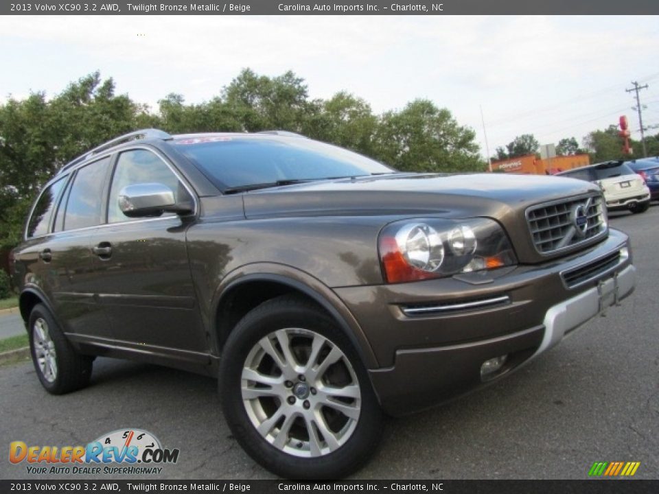 2013 Volvo XC90 3.2 AWD Twilight Bronze Metallic / Beige Photo #2