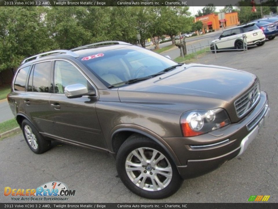 2013 Volvo XC90 3.2 AWD Twilight Bronze Metallic / Beige Photo #3