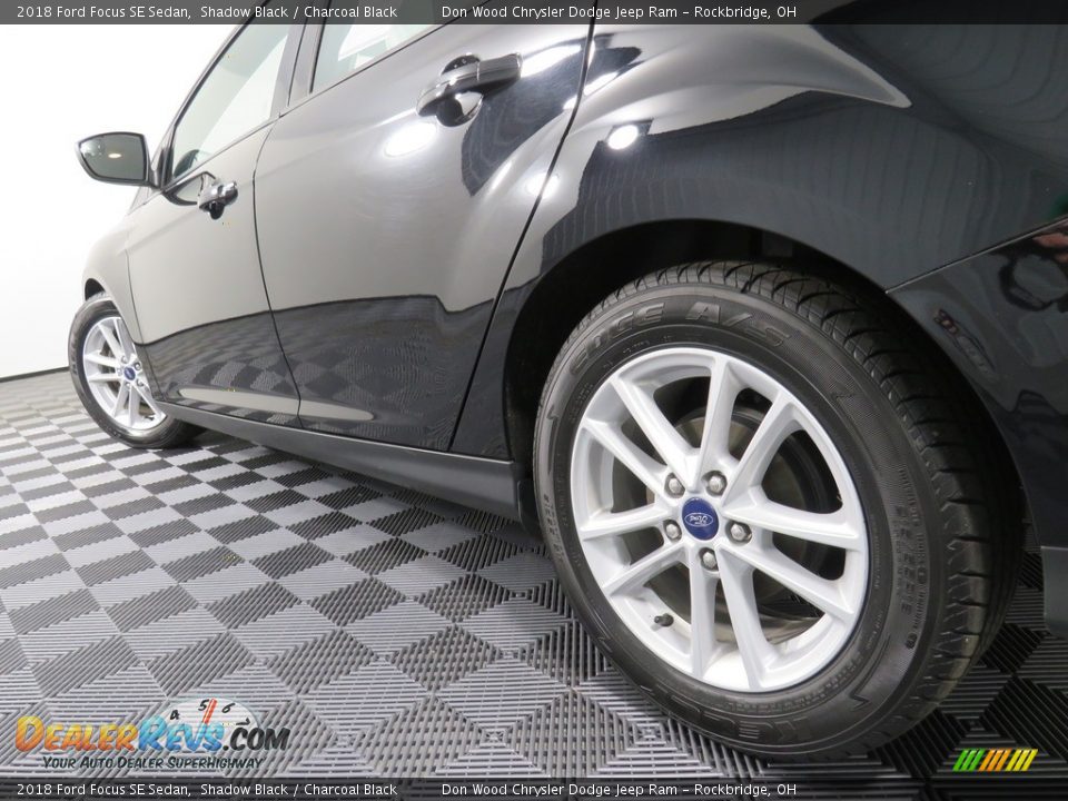 2018 Ford Focus SE Sedan Shadow Black / Charcoal Black Photo #10