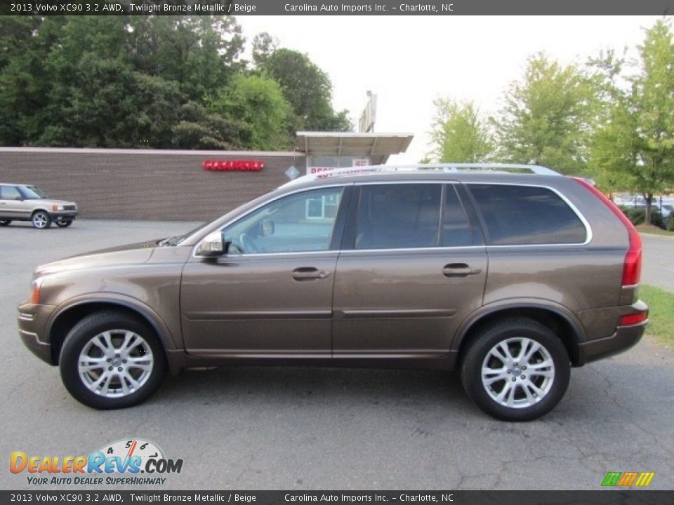 2013 Volvo XC90 3.2 AWD Twilight Bronze Metallic / Beige Photo #7