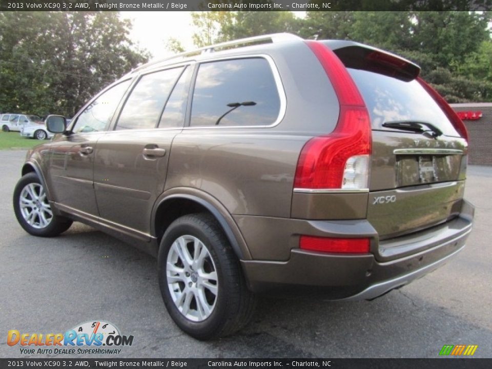 2013 Volvo XC90 3.2 AWD Twilight Bronze Metallic / Beige Photo #8