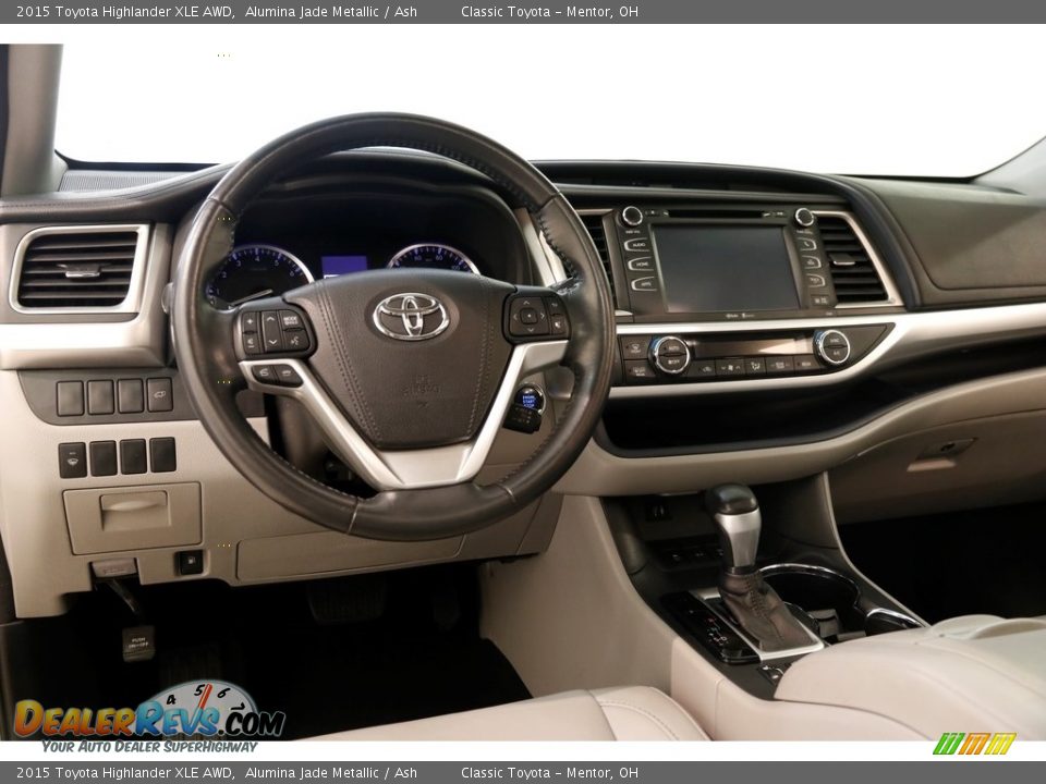 2015 Toyota Highlander XLE AWD Alumina Jade Metallic / Ash Photo #6