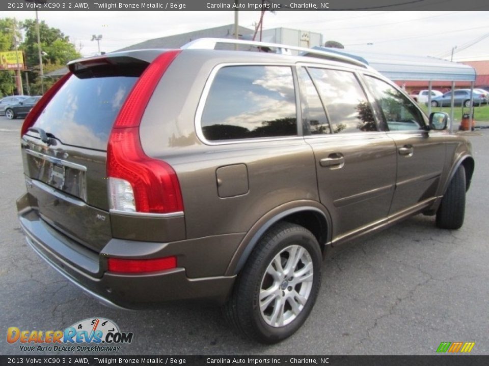 2013 Volvo XC90 3.2 AWD Twilight Bronze Metallic / Beige Photo #10