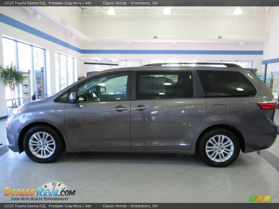 2016 Toyota Sienna XLE Predawn Gray Mica / Ash Photo #10