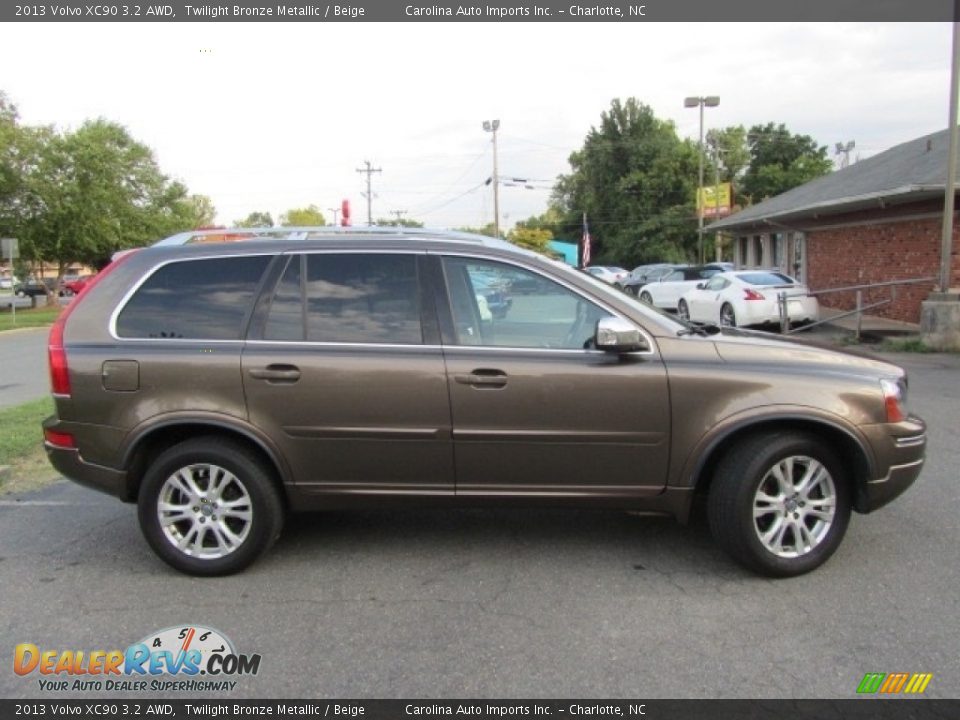 2013 Volvo XC90 3.2 AWD Twilight Bronze Metallic / Beige Photo #11