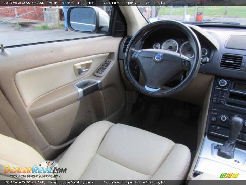 2013 Volvo XC90 3.2 AWD Twilight Bronze Metallic / Beige Photo #12