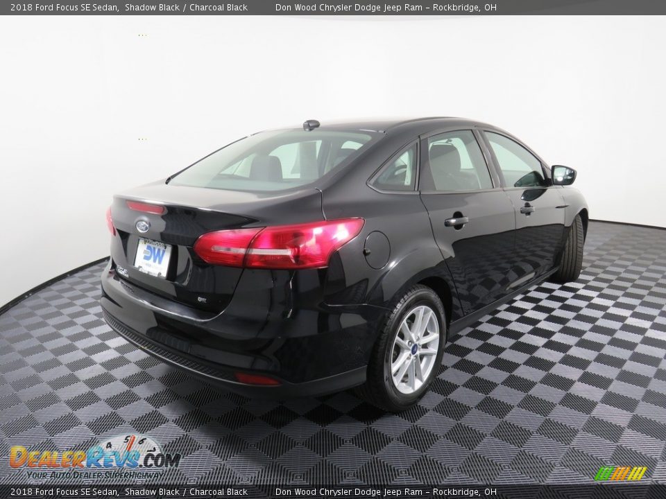 2018 Ford Focus SE Sedan Shadow Black / Charcoal Black Photo #15