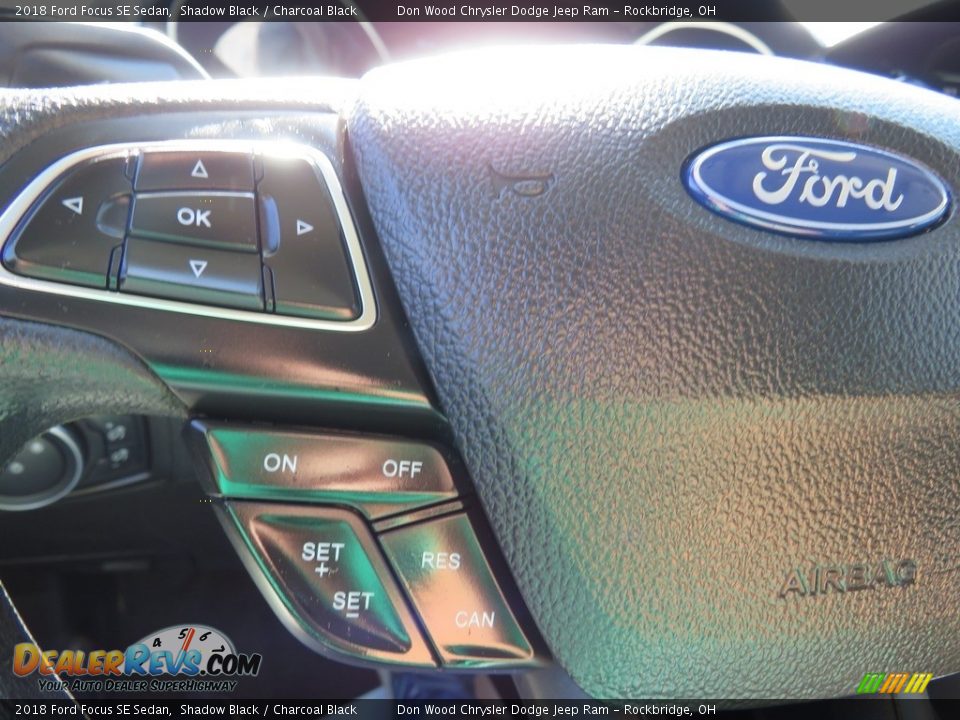 2018 Ford Focus SE Sedan Shadow Black / Charcoal Black Photo #23
