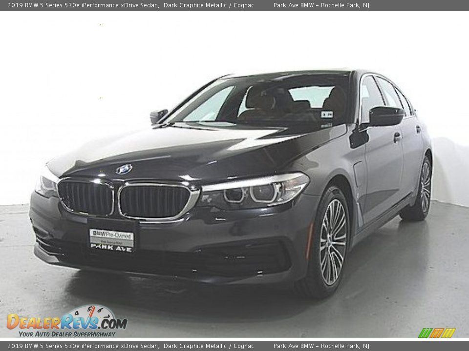 2019 BMW 5 Series 530e iPerformance xDrive Sedan Dark Graphite Metallic / Cognac Photo #1