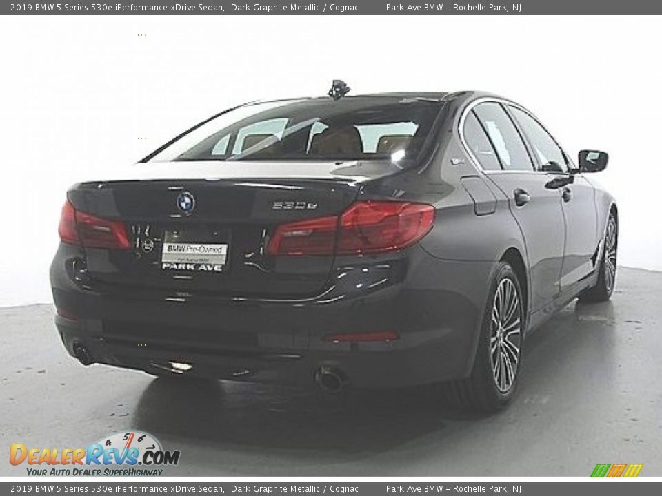 2019 BMW 5 Series 530e iPerformance xDrive Sedan Dark Graphite Metallic / Cognac Photo #4
