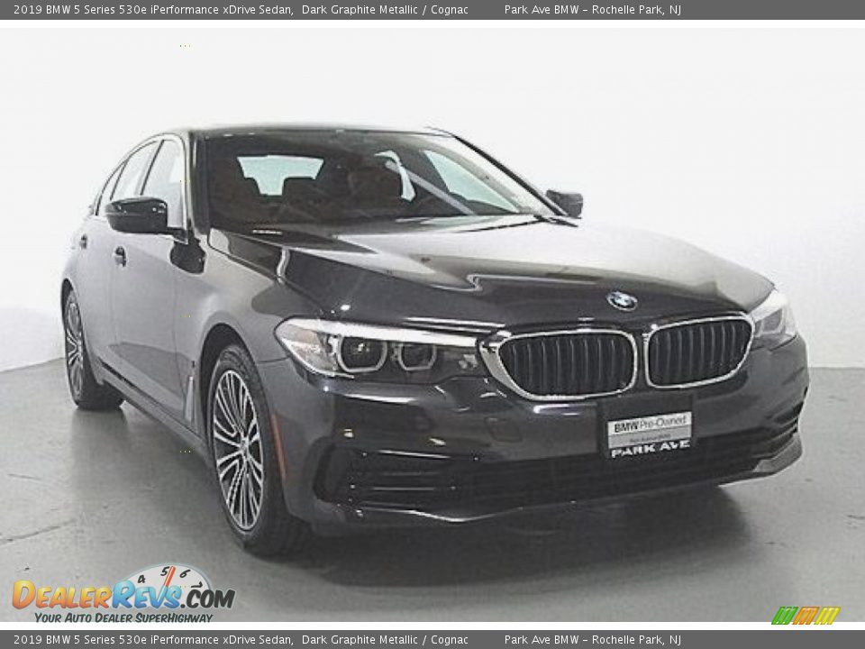 2019 BMW 5 Series 530e iPerformance xDrive Sedan Dark Graphite Metallic / Cognac Photo #5