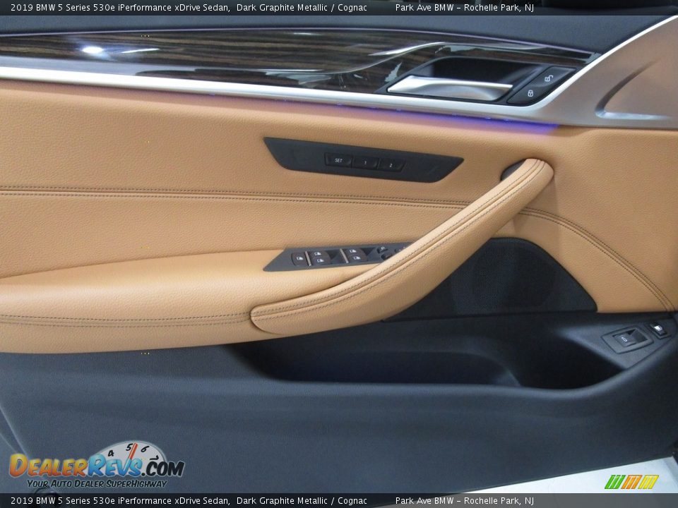 2019 BMW 5 Series 530e iPerformance xDrive Sedan Dark Graphite Metallic / Cognac Photo #7