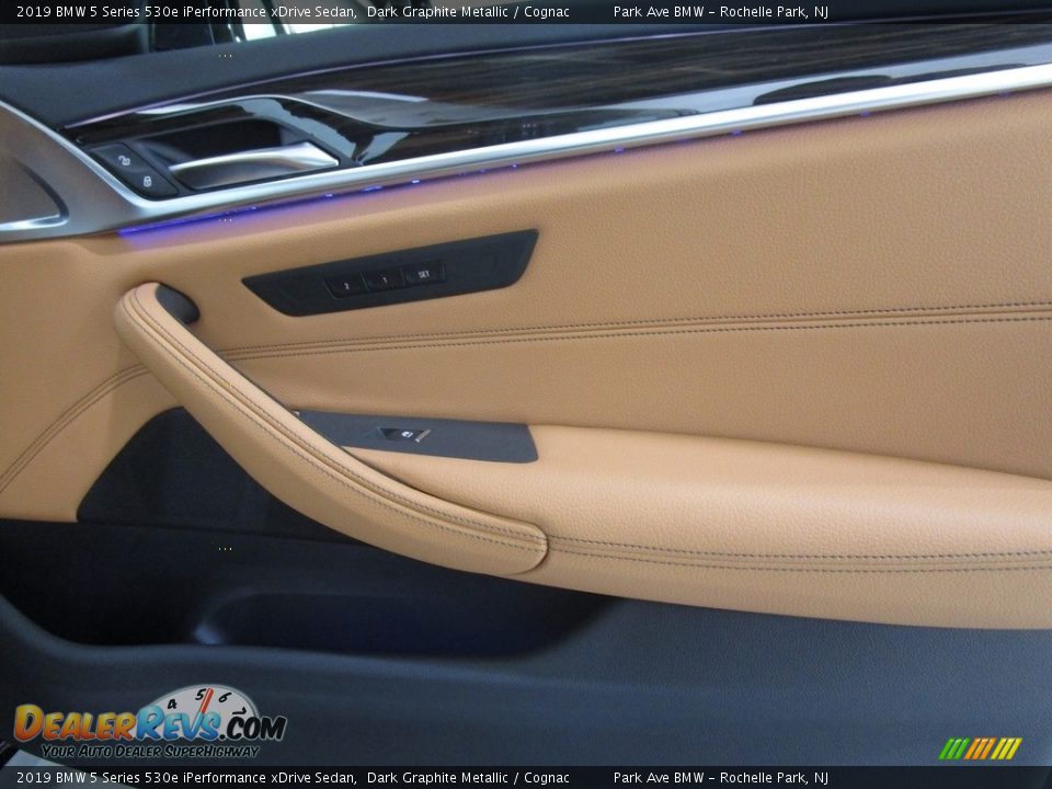 2019 BMW 5 Series 530e iPerformance xDrive Sedan Dark Graphite Metallic / Cognac Photo #13