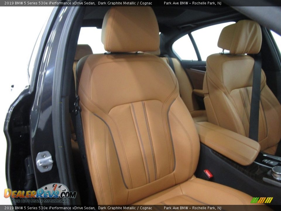 2019 BMW 5 Series 530e iPerformance xDrive Sedan Dark Graphite Metallic / Cognac Photo #14