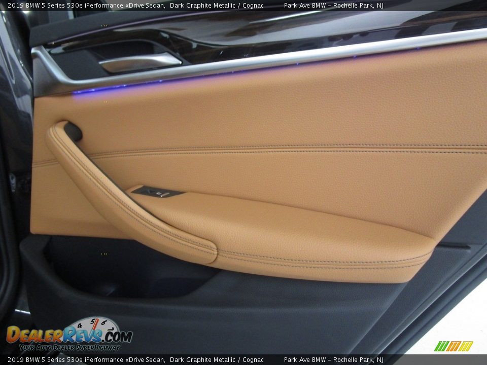2019 BMW 5 Series 530e iPerformance xDrive Sedan Dark Graphite Metallic / Cognac Photo #16