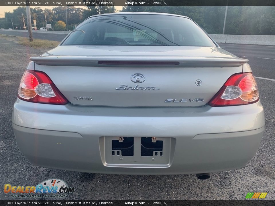 2003 Toyota Solara SLE V6 Coupe Lunar Mist Metallic / Charcoal Photo #4