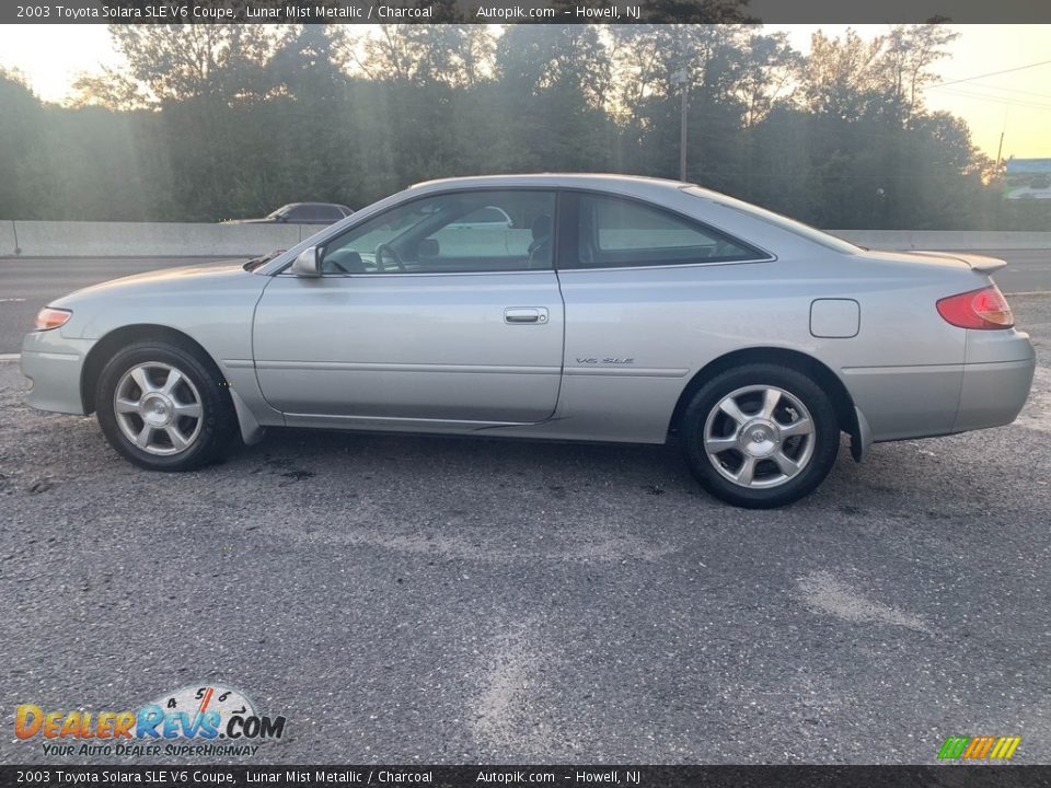 2003 Toyota Solara SLE V6 Coupe Lunar Mist Metallic / Charcoal Photo #6