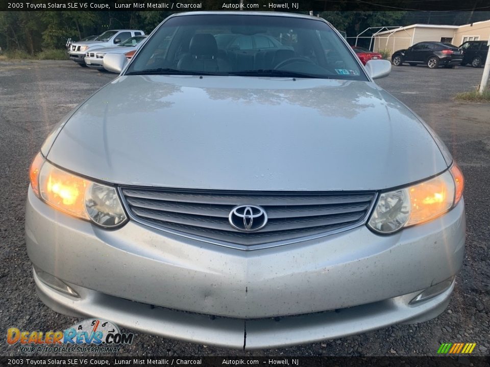 2003 Toyota Solara SLE V6 Coupe Lunar Mist Metallic / Charcoal Photo #8