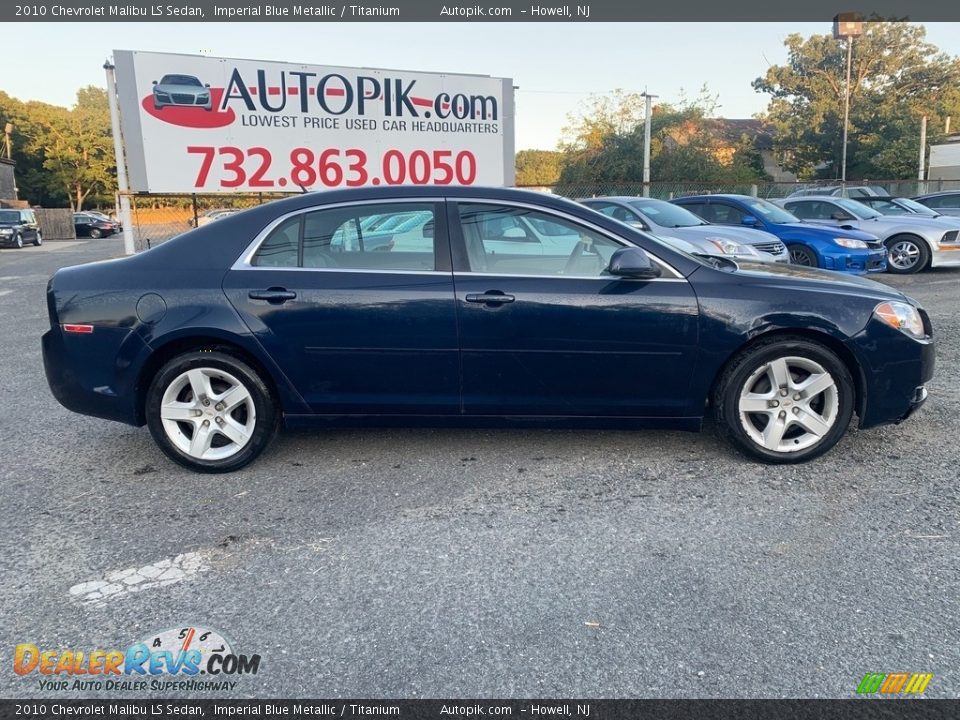2010 Chevrolet Malibu LS Sedan Imperial Blue Metallic / Titanium Photo #2