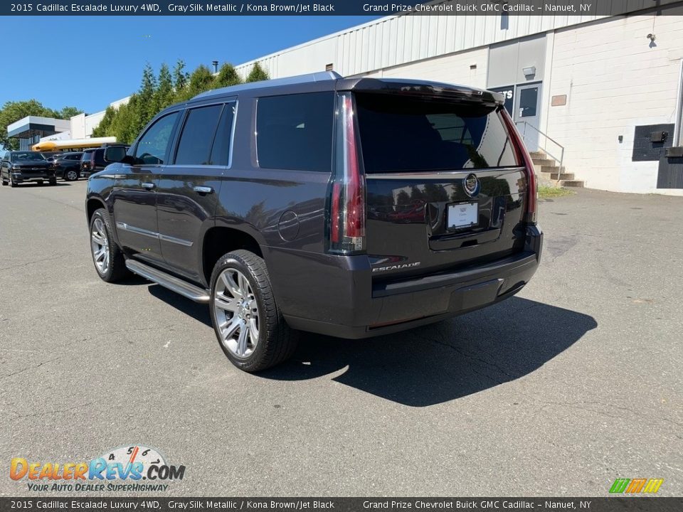 2015 Cadillac Escalade Luxury 4WD Gray Silk Metallic / Kona Brown/Jet Black Photo #3