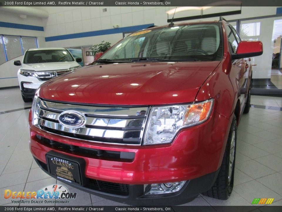 2008 Ford Edge Limited AWD Redfire Metallic / Charcoal Photo #1