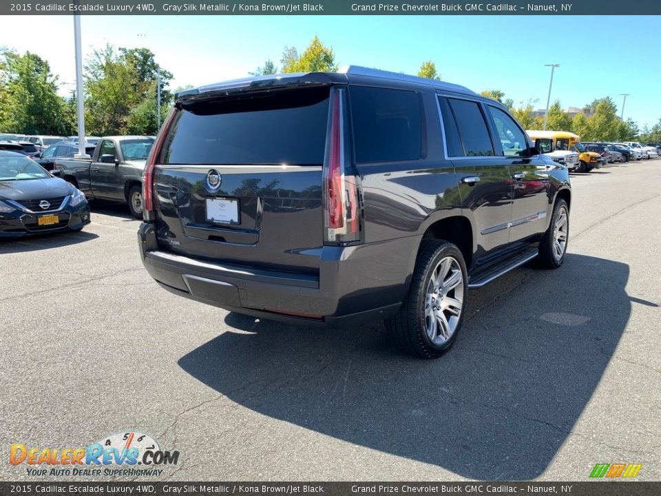 2015 Cadillac Escalade Luxury 4WD Gray Silk Metallic / Kona Brown/Jet Black Photo #4