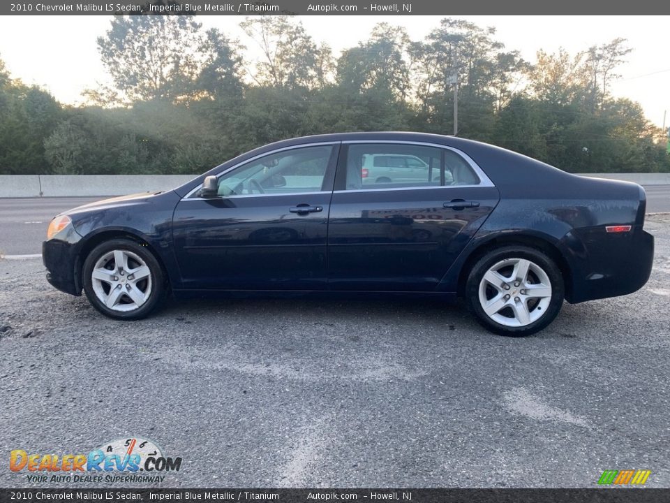 2010 Chevrolet Malibu LS Sedan Imperial Blue Metallic / Titanium Photo #6