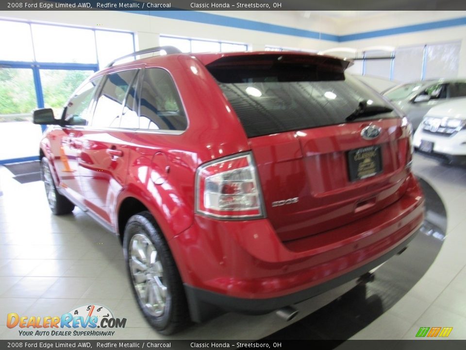 2008 Ford Edge Limited AWD Redfire Metallic / Charcoal Photo #3