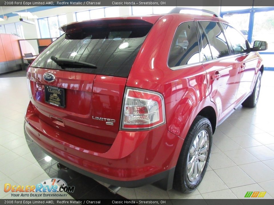 2008 Ford Edge Limited AWD Redfire Metallic / Charcoal Photo #4