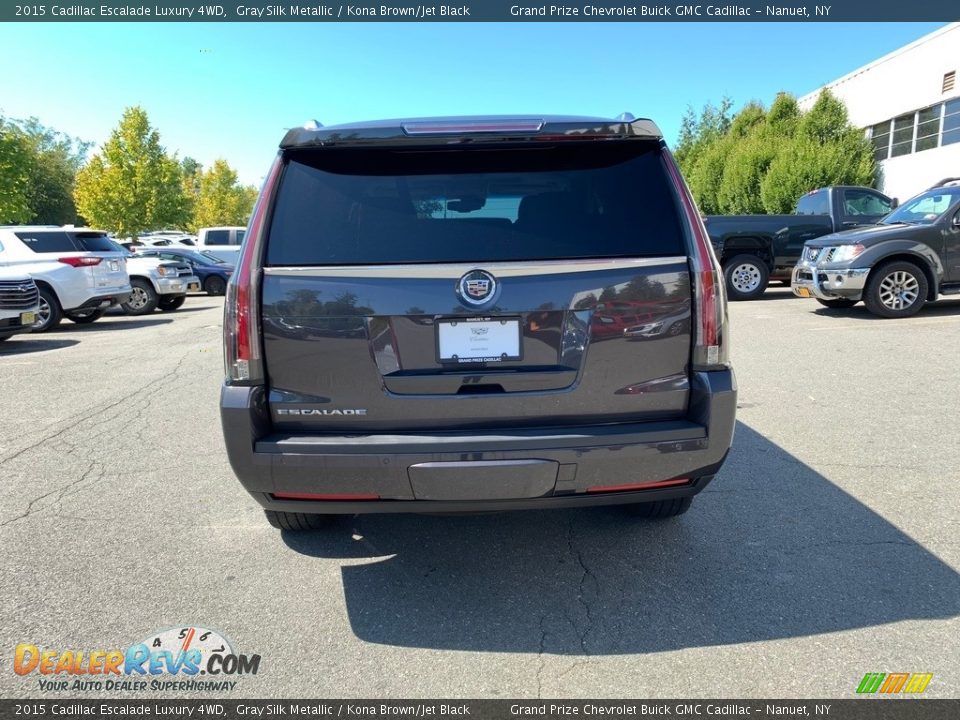 2015 Cadillac Escalade Luxury 4WD Gray Silk Metallic / Kona Brown/Jet Black Photo #7