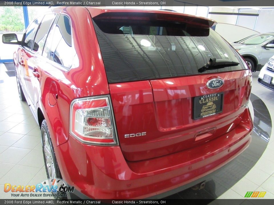 2008 Ford Edge Limited AWD Redfire Metallic / Charcoal Photo #9