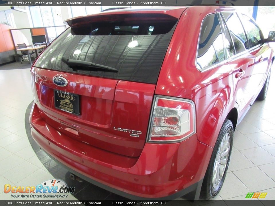 2008 Ford Edge Limited AWD Redfire Metallic / Charcoal Photo #10