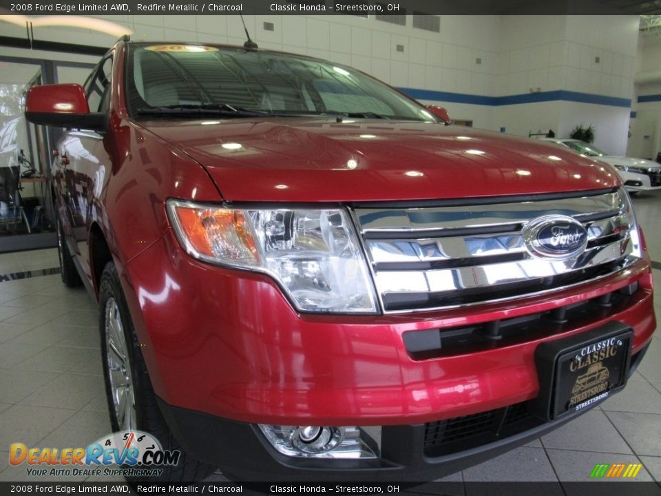 2008 Ford Edge Limited AWD Redfire Metallic / Charcoal Photo #12