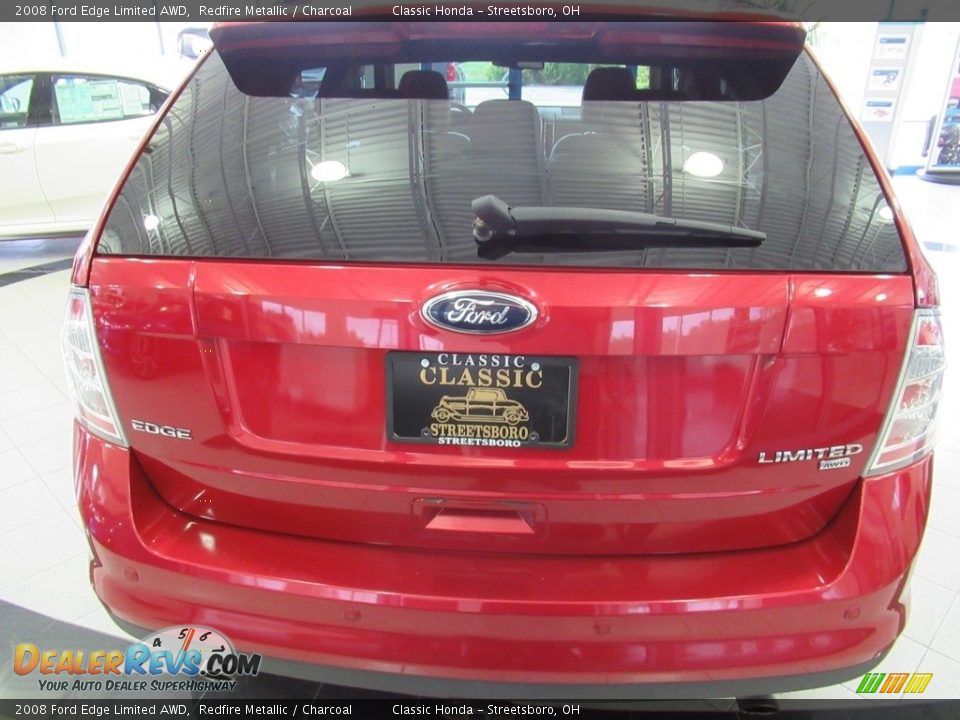 2008 Ford Edge Limited AWD Redfire Metallic / Charcoal Photo #14