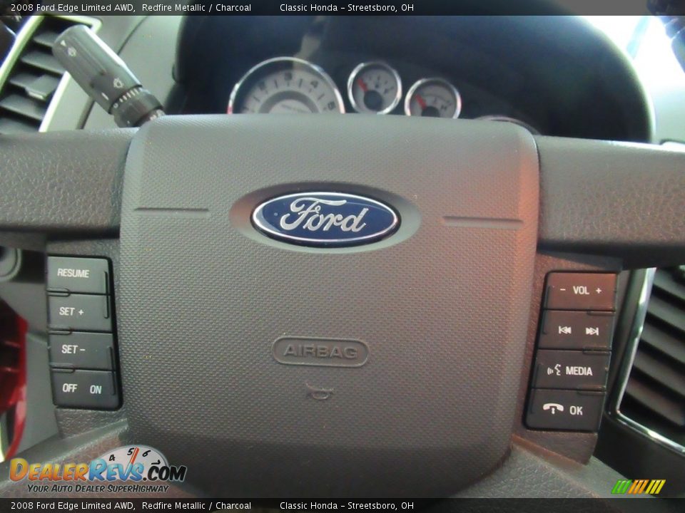 2008 Ford Edge Limited AWD Redfire Metallic / Charcoal Photo #22