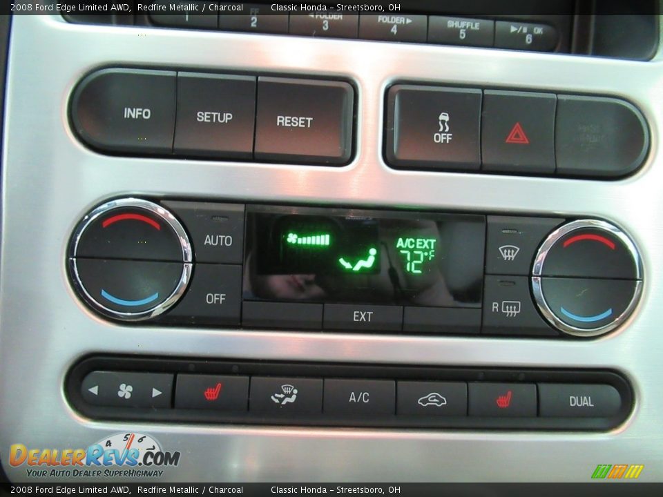 2008 Ford Edge Limited AWD Redfire Metallic / Charcoal Photo #25