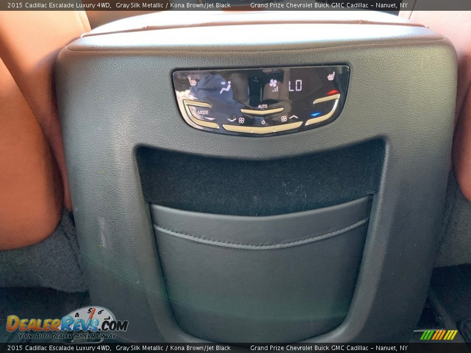 2015 Cadillac Escalade Luxury 4WD Gray Silk Metallic / Kona Brown/Jet Black Photo #18