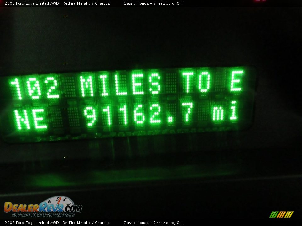 2008 Ford Edge Limited AWD Redfire Metallic / Charcoal Photo #27
