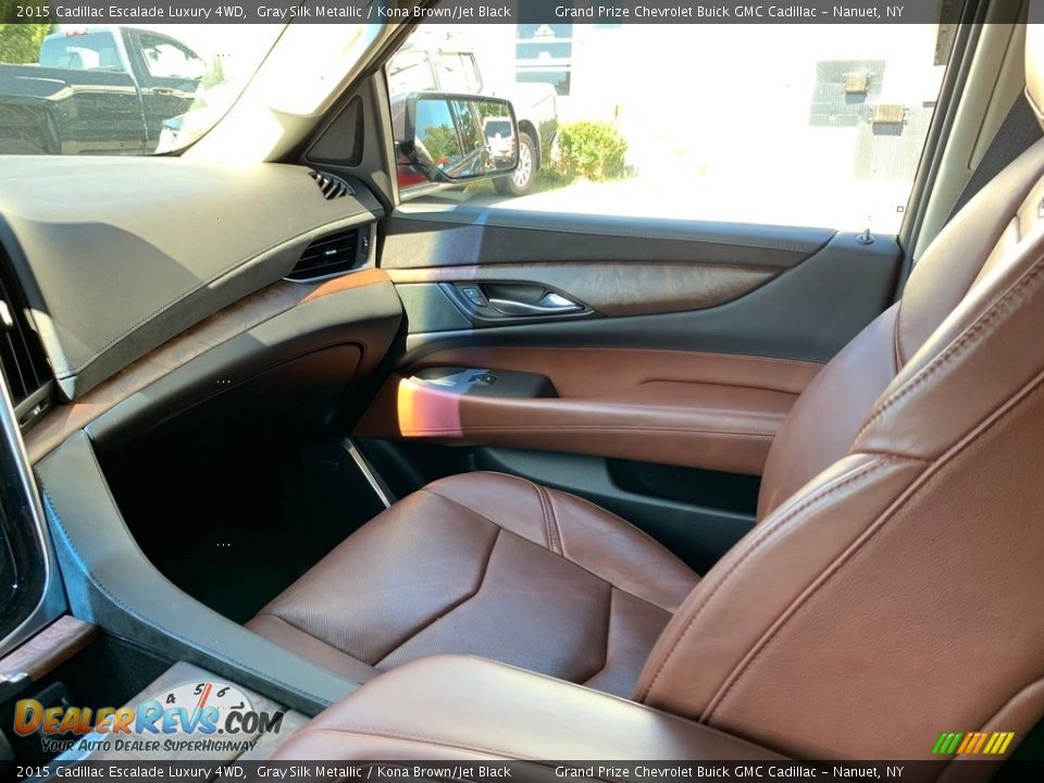 2015 Cadillac Escalade Luxury 4WD Gray Silk Metallic / Kona Brown/Jet Black Photo #21