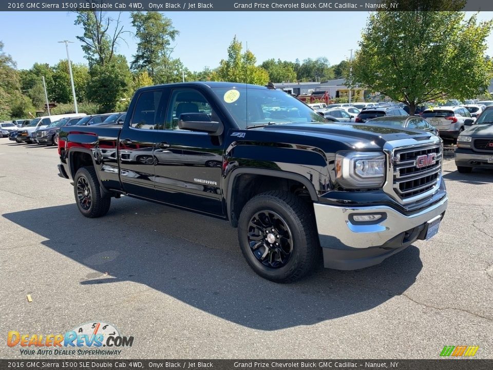 2016 GMC Sierra 1500 SLE Double Cab 4WD Onyx Black / Jet Black Photo #1