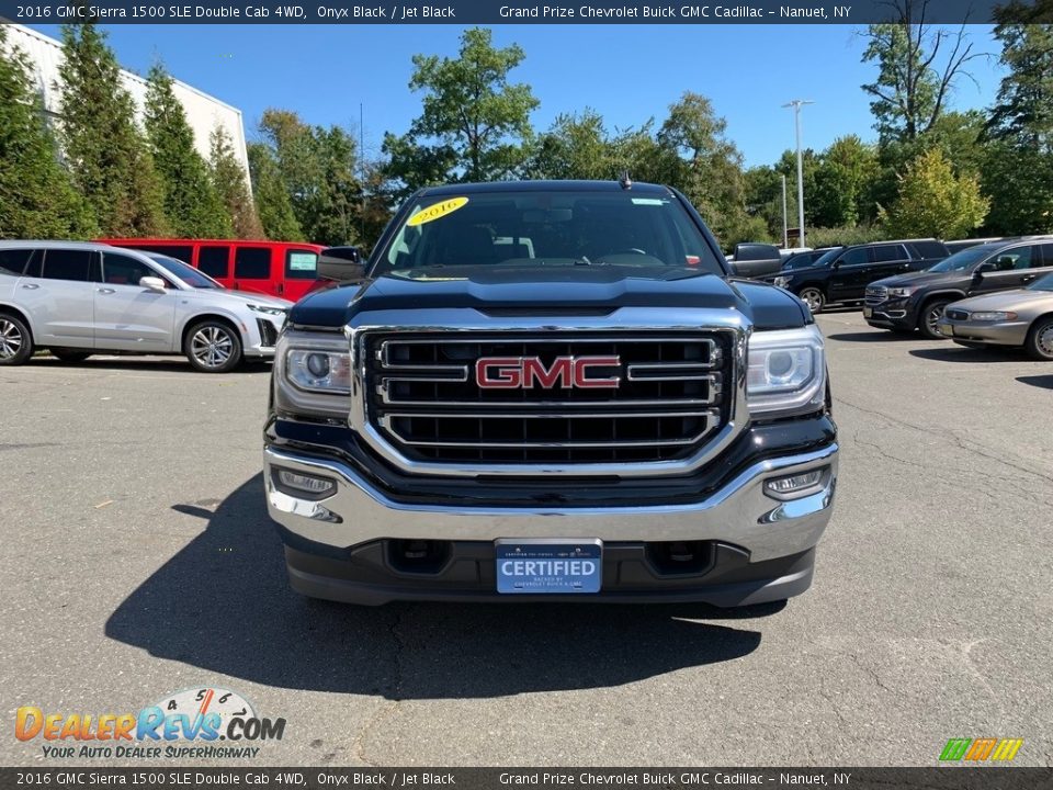 2016 GMC Sierra 1500 SLE Double Cab 4WD Onyx Black / Jet Black Photo #8