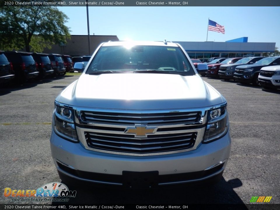 2020 Chevrolet Tahoe Premier 4WD Silver Ice Metallic / Cocoa/­Dune Photo #2