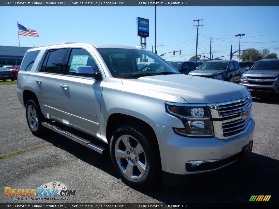 2020 Chevrolet Tahoe Premier 4WD Silver Ice Metallic / Cocoa/­Dune Photo #3