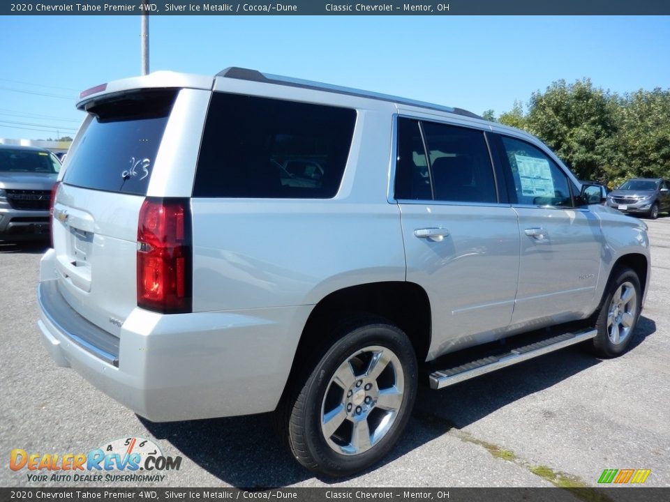 2020 Chevrolet Tahoe Premier 4WD Silver Ice Metallic / Cocoa/­Dune Photo #4