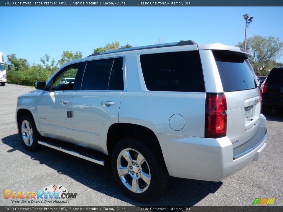 2020 Chevrolet Tahoe Premier 4WD Silver Ice Metallic / Cocoa/­Dune Photo #5